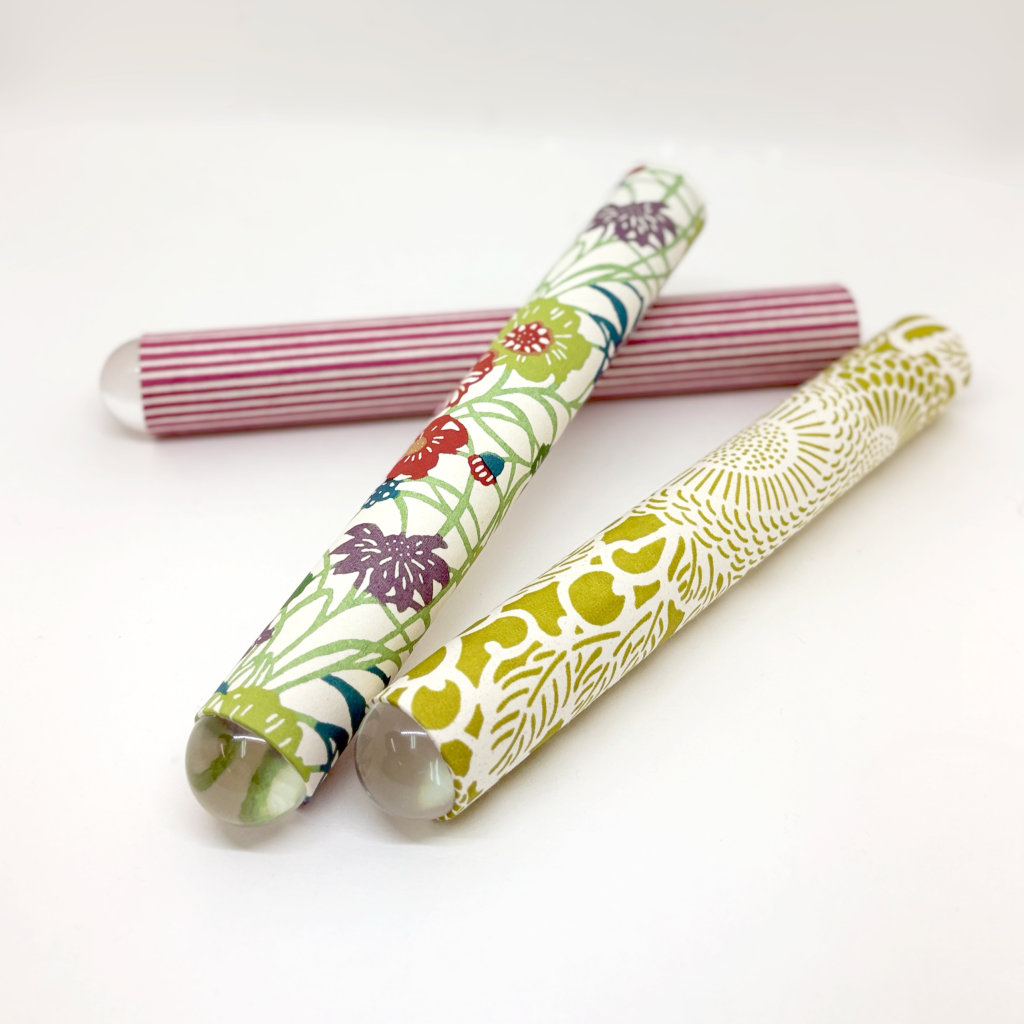 万華鏡　紙管にガラス玉